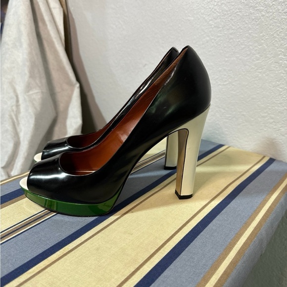 Marc Jacob colorblock Peep-Toe Heels - Picture 1 of 7